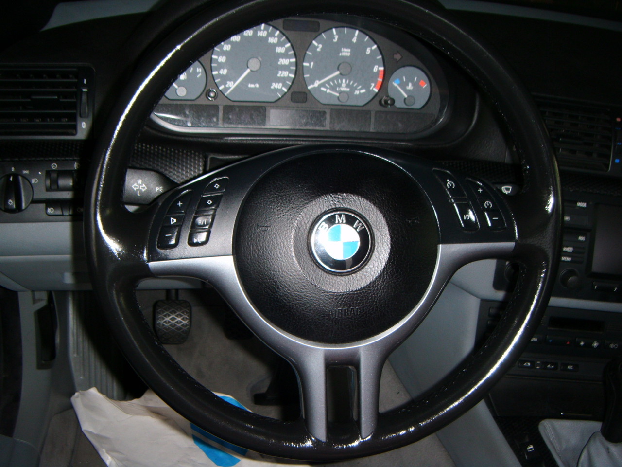    Leder Lenkrad LederFärbung  BMW (Nachher)