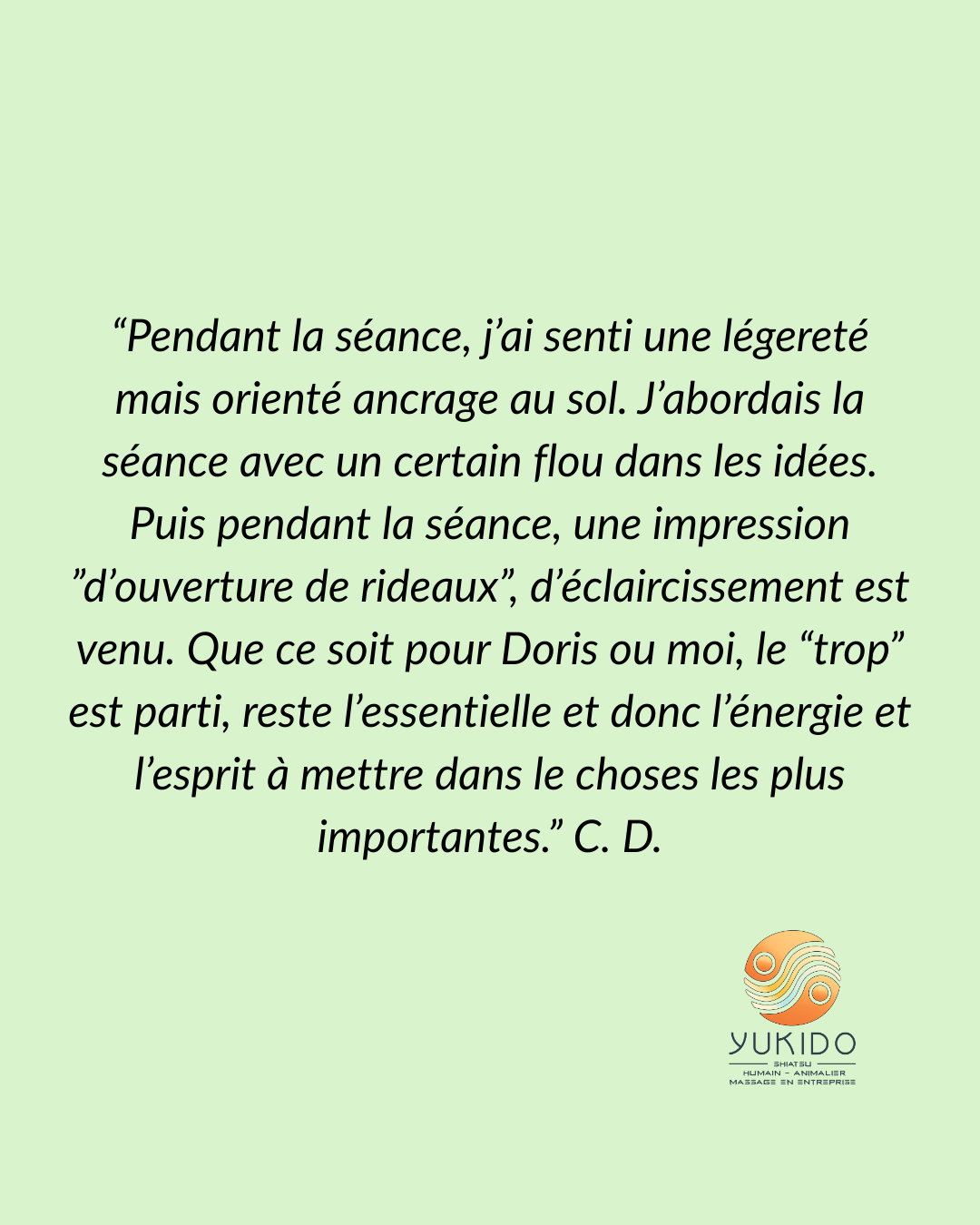 Yukido - Shiatsu - Avis - Charleroi - Fleurus - Chastre