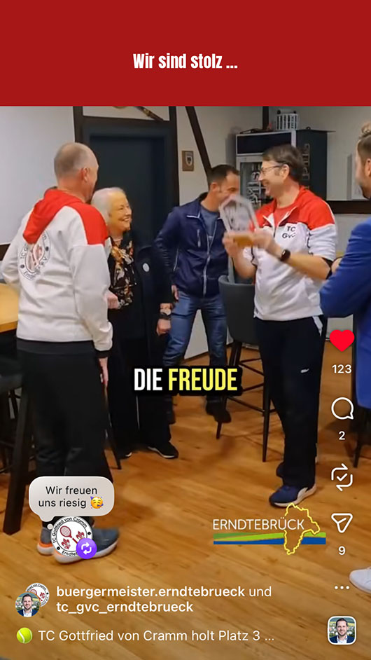 Große Freude bei der Preisüberreichung im Clubhaus