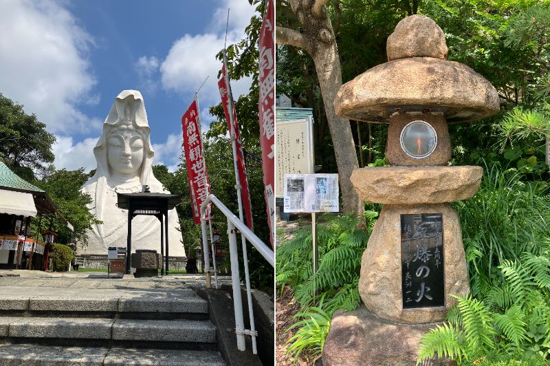 大船観音と原爆の火