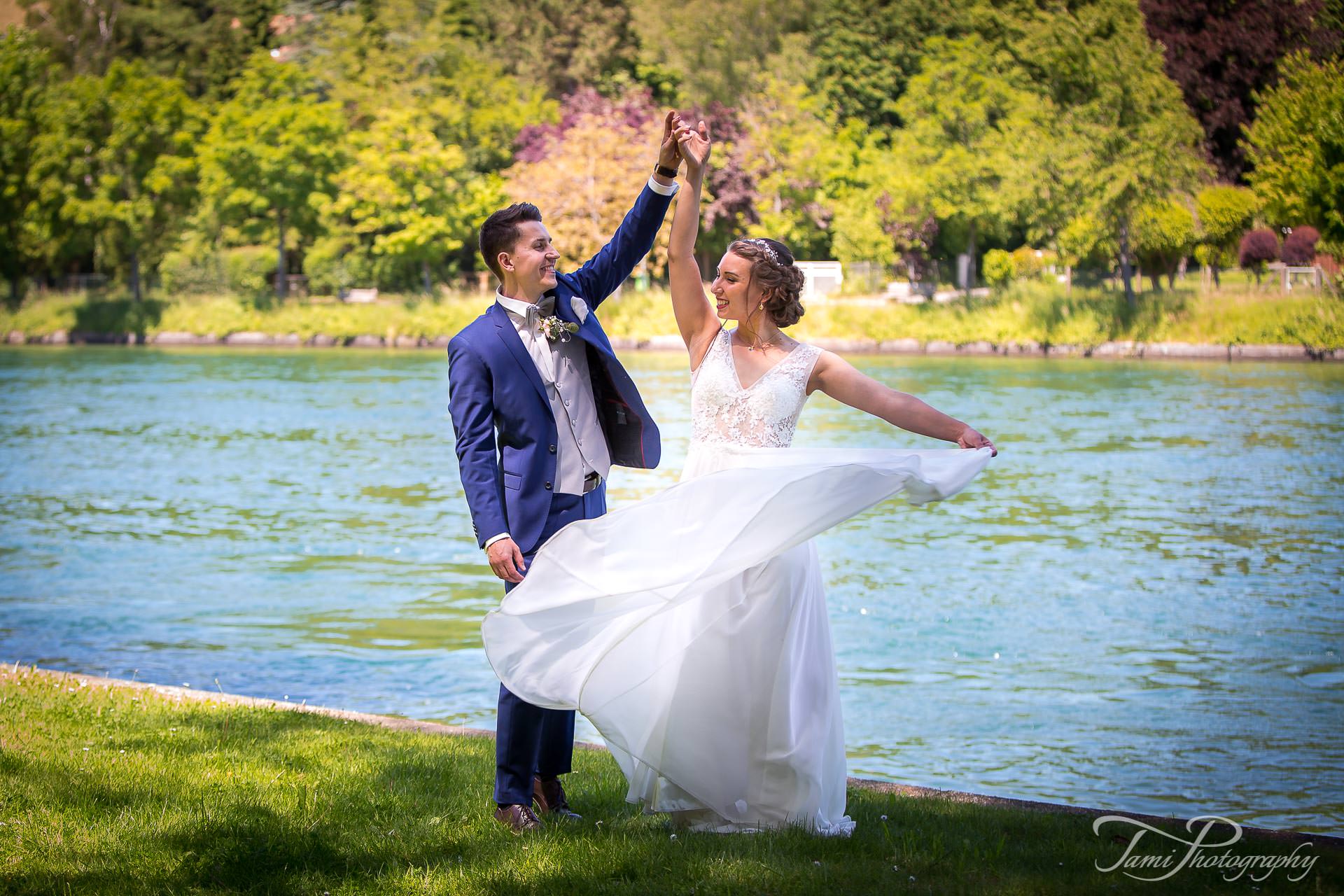 Hochzeitsfotograf Schaffhausen, Brautpaarshooting Diessenhofen, Hochzeit Freiraum Gottmadingen