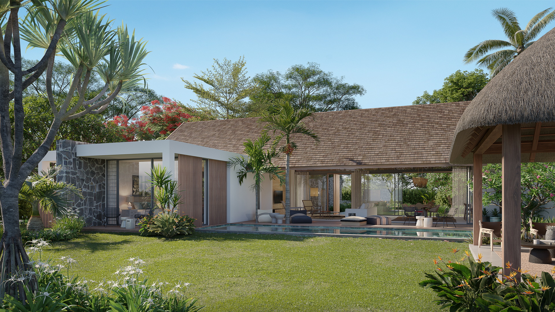 ANAHITA : nouvelle résidence haut de gamme de villas DEMERA par jinvesty votre agence immobilière île Maurice 