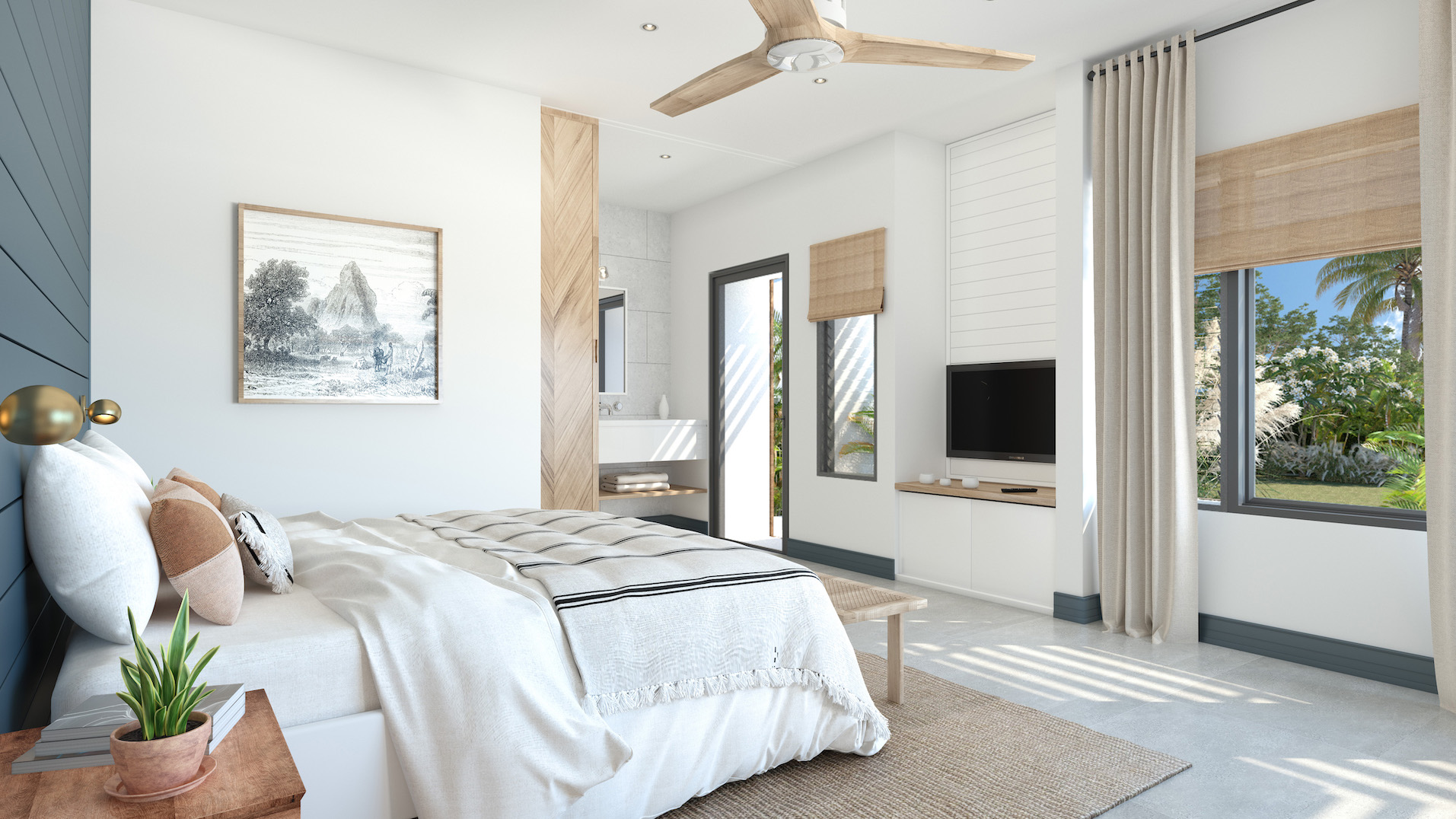 nouveau programme de villas contemporaines et de luxe à l'île Maurice : Les VUES du REMPART TAMARIN