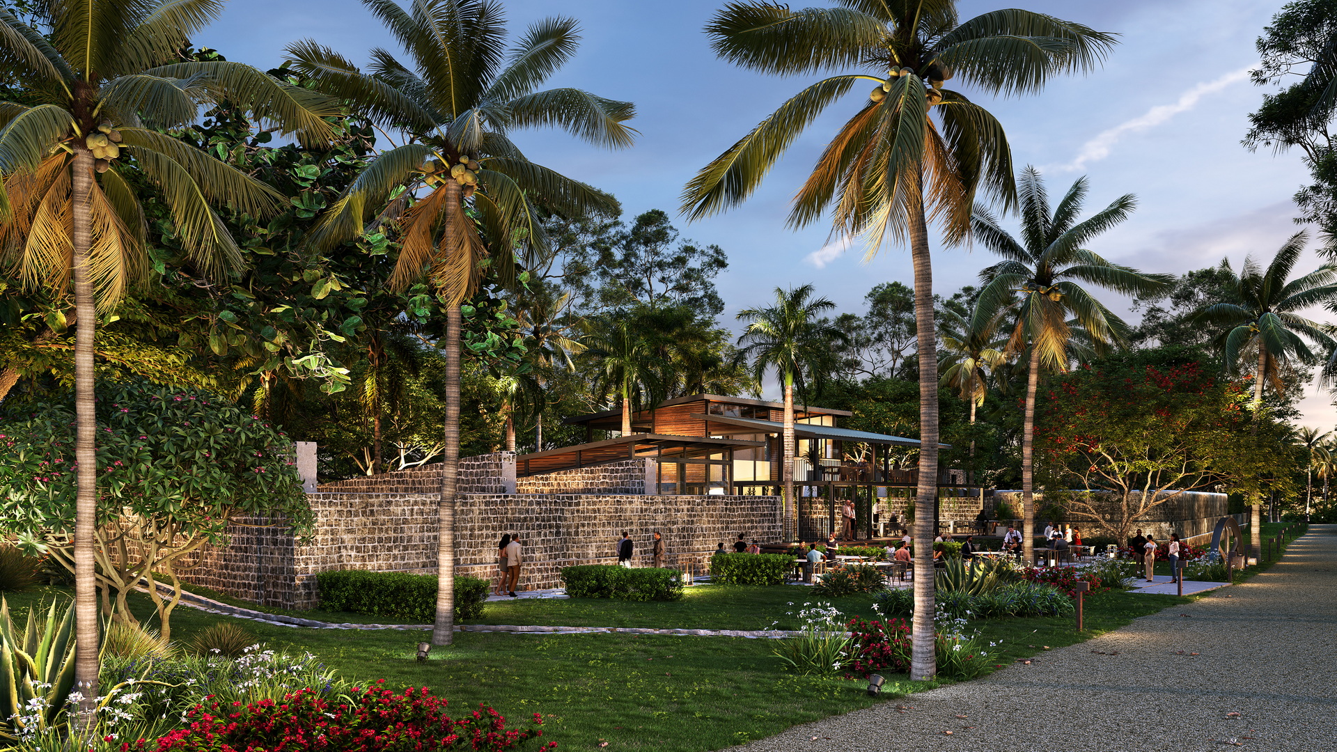 ANAHITA GOLF : nouvelle résidence haut de gamme de villas DEMERA LE ZESTE restaurant par jinvesty votre agence immobilière île Maurice