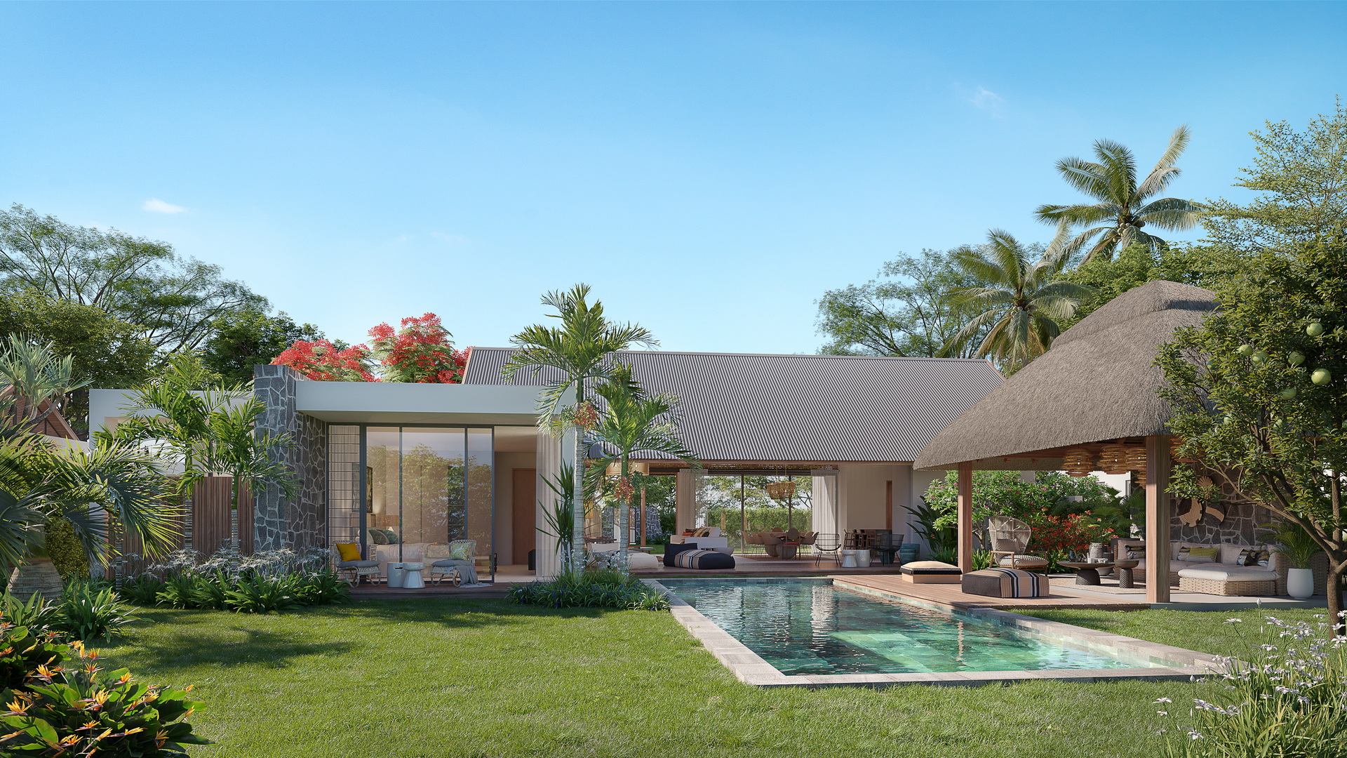 ANAHITA : nouvelle résidence haut de gamme de villas DEMERA par jinvesty votre agence immobilière île Maurice