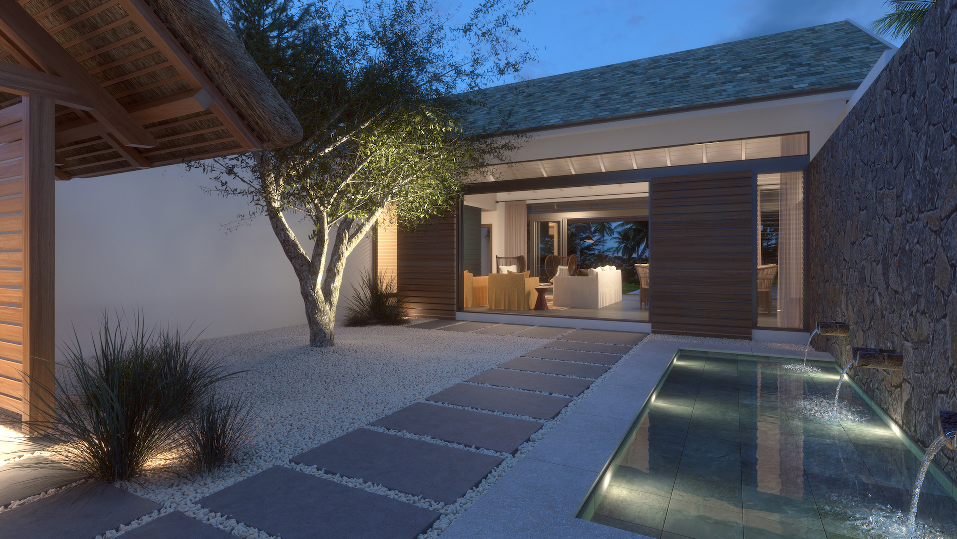 nouveau programme de villas contemporaines et de luxe à l'île Maurice : Les VUES du REMPART TAMARIN