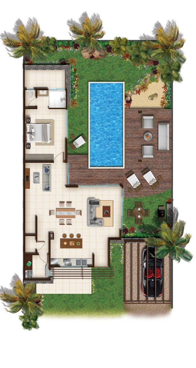 RES DOMAINE CAP TROPICAL - PLANS 2D VILLAS BALINAISES