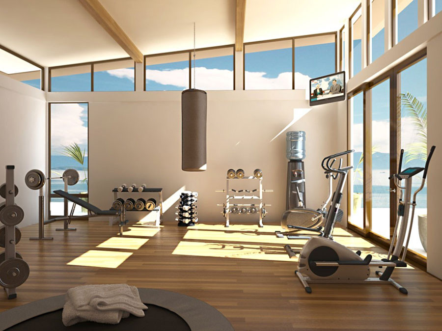 SALLE DE GYM COMMUNE CORAIL BLEU