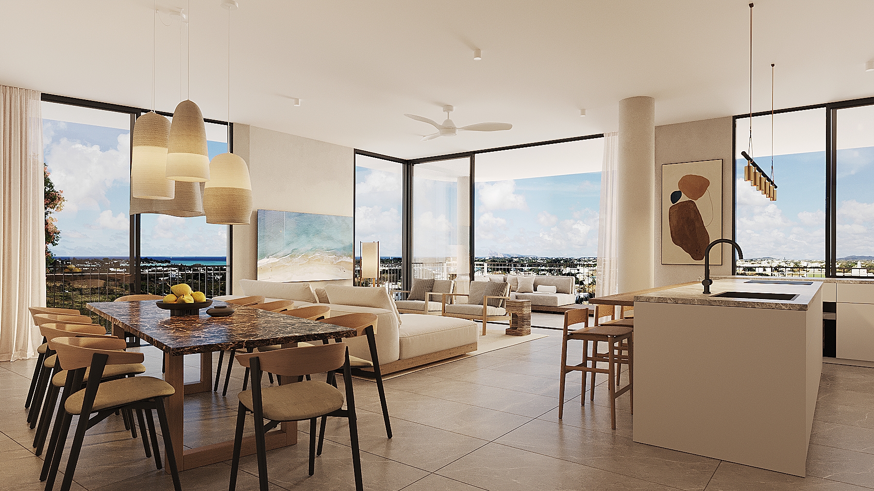 THE SIGNATURE achat Immobilier ILE MAURICE en appartements et penthouses haut de gamme investir à Mont Choisy Golf grand baie ILE MAURICE
