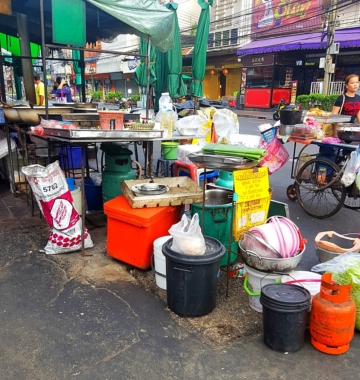 Streetfood-Küche in Bangkok