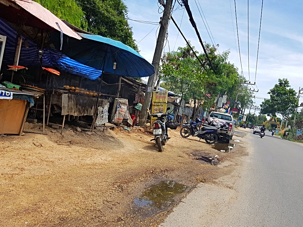 Die Straßen auf Ko Samui in Thailand