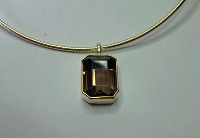 585-Gelbgold, Rauchquarz