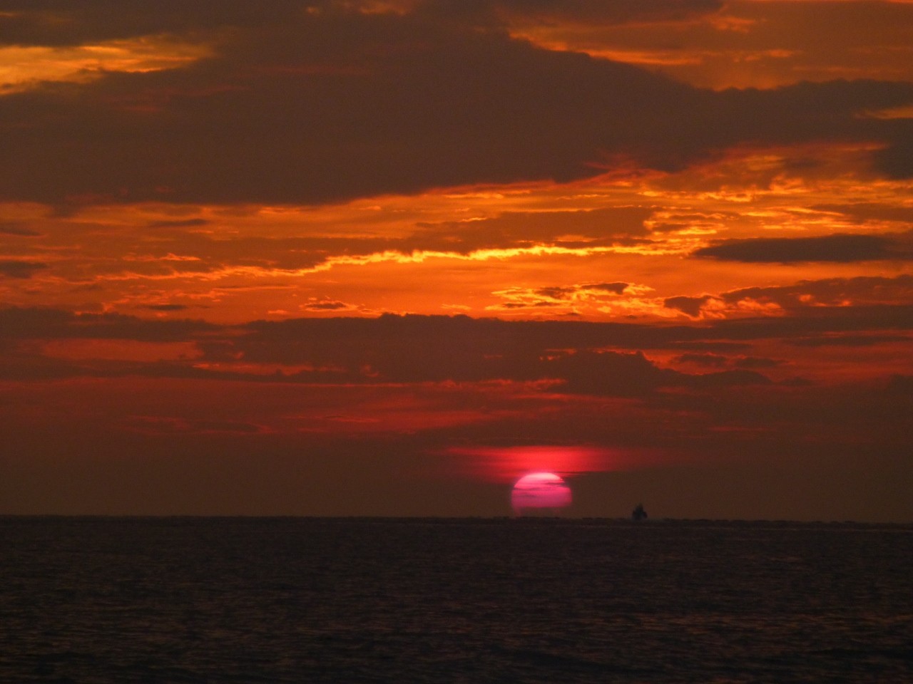 9月6日日の出　2時間後の8時ぐらいから雨の予定です。