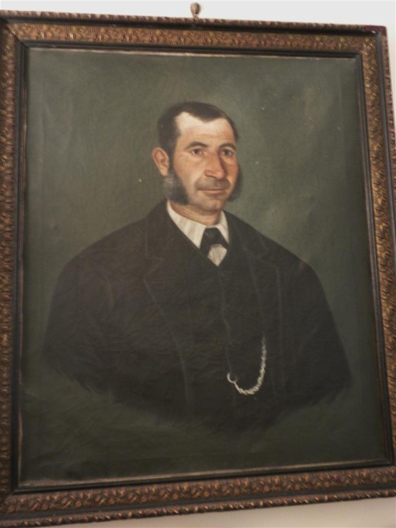 Antenato. Fine '800. Olio dipinto dai "Monaci di Mazzarino".