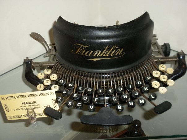FRANKLIN Franklin Typewriter co. 79 Milk St., Boston, Mass. - 1892