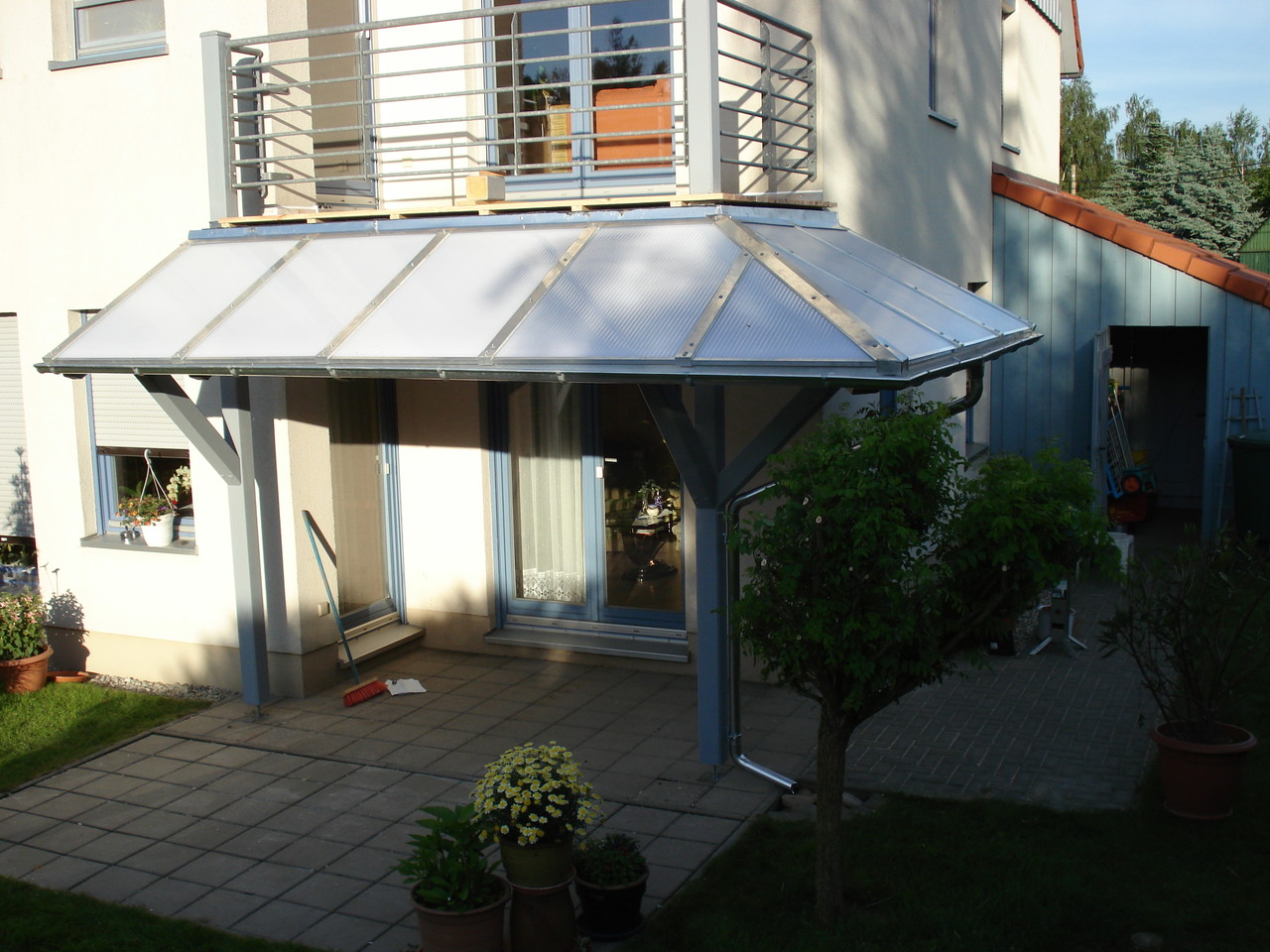 Balkon mit Terasse