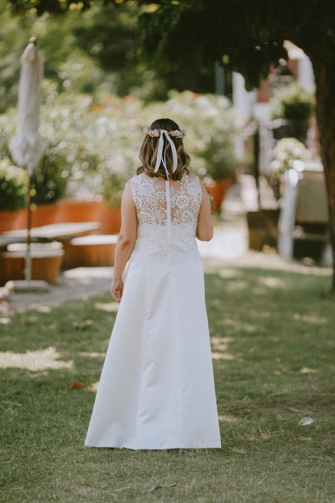 Brautkleid Satin & Spitze