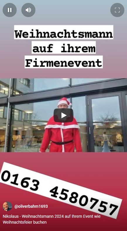 weihnachtsmann Stuttgart buchen in der nähe für Ihr Event