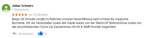 Zaubershows Stuttgart, Zauberer für stand up Entertainment Magic Oli Wonder in Stuttgart. Erleben sie die stand up & Bühnenshow mit dem Bühnenzauberer Stuttgart 