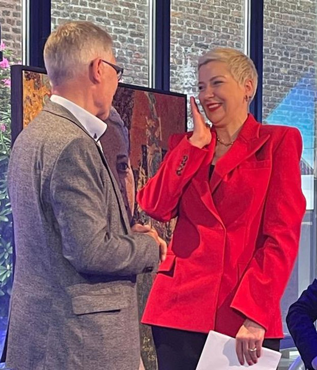Maria Kalesnikava; Roger Nyssen; Portrait; Aachen; Karlspreis-Forum;