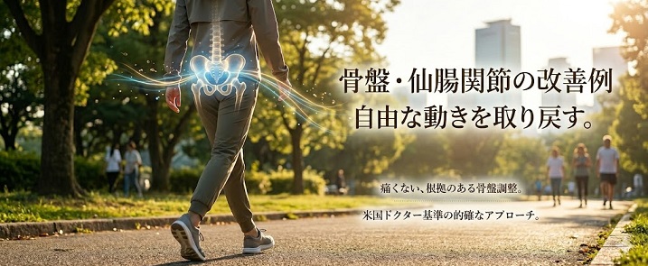 大阪本町のドクターバンカイロプラクティックの骨盤・仙腸関節炎の改善例