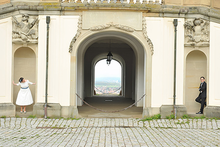 Hochzeitsfotos Rebecca und Minh Schloss Solitude von Meisinger Fotografie