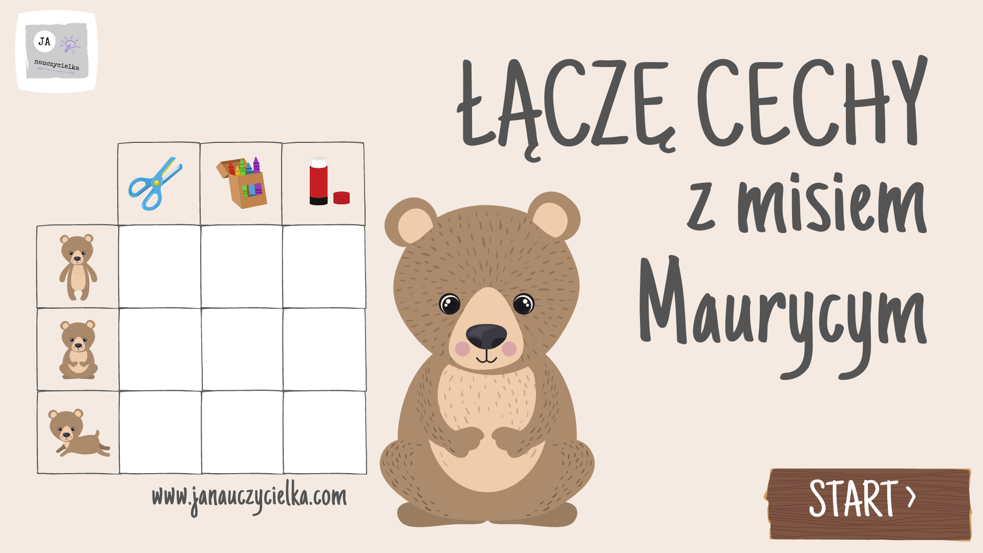 Łączę cechy z misiem Maurycym