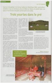 Yourte a la ferme