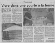 Yourte a la ferme