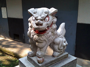 銀杏岡八幡神社 狛犬