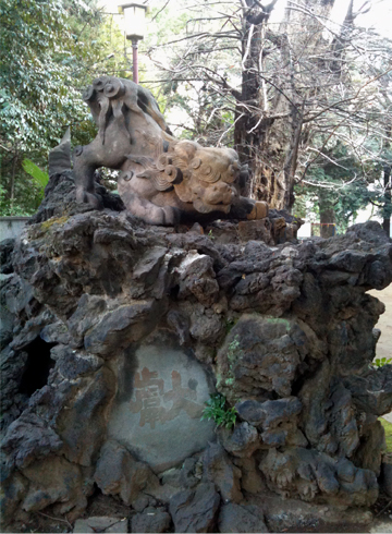 赤坂氷川神社 獅子山