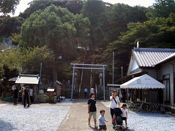 水彩画「走水神社」 走水神社（神奈川県横須賀市）の御朱印 - h-kikuchi.net