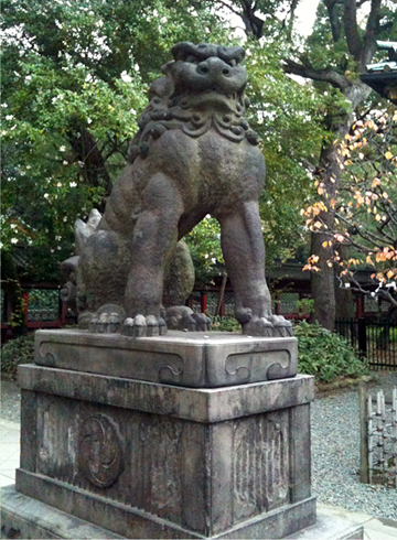 根津神社 狛犬