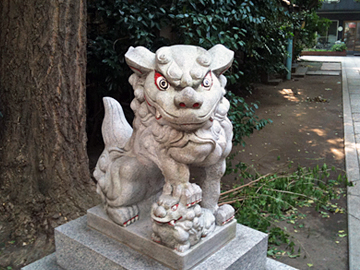 銀杏岡八幡神社 狛犬