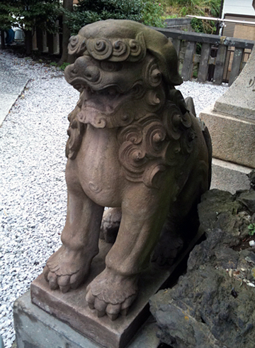西叶神社 狛犬