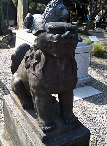 三囲神社 狛犬