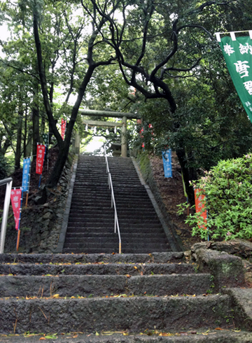 唐澤山神社 階段 鳥居