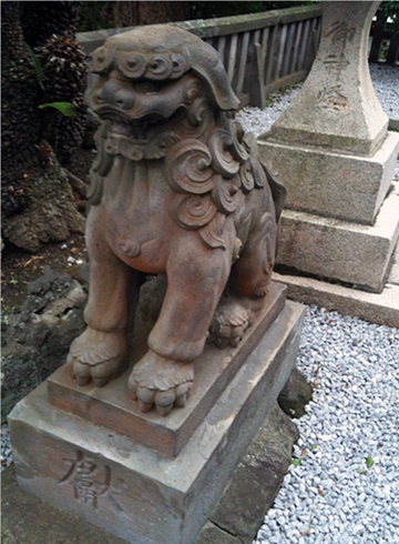 西叶神社 狛犬