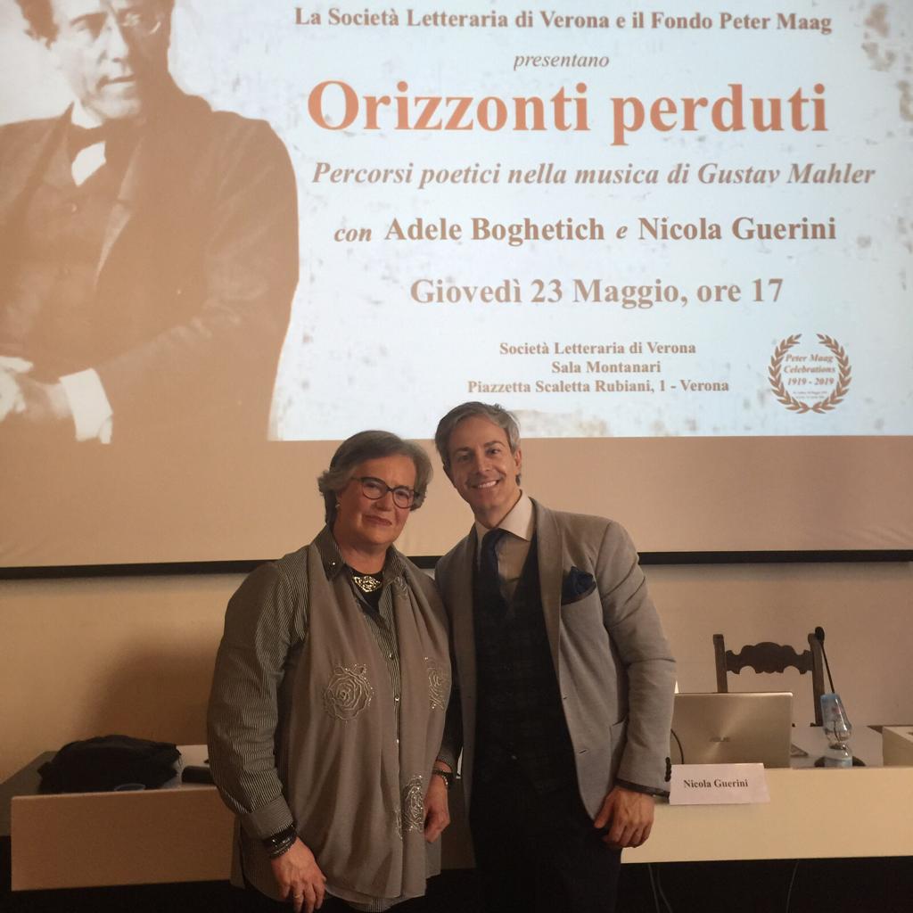 Con Nicola Guerini, Società Letteraria, Verona (2019)