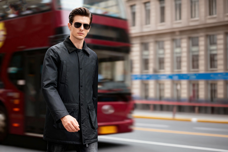 Mann Jacke schwarz LOSI Fashion
