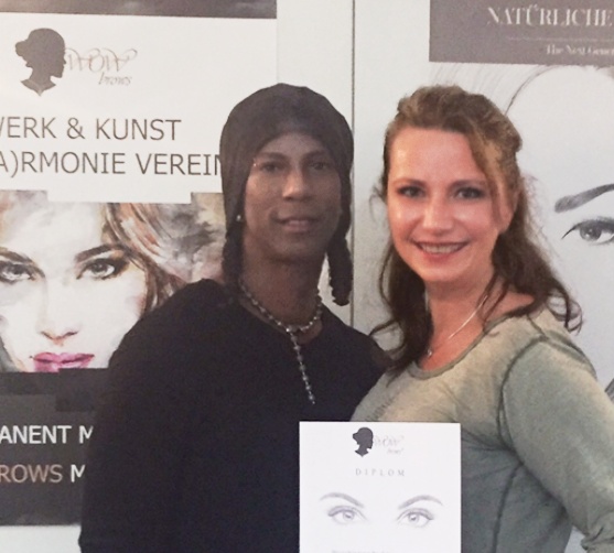 Angela Schmal+WOWBrows Trainer Rennick Bernadina