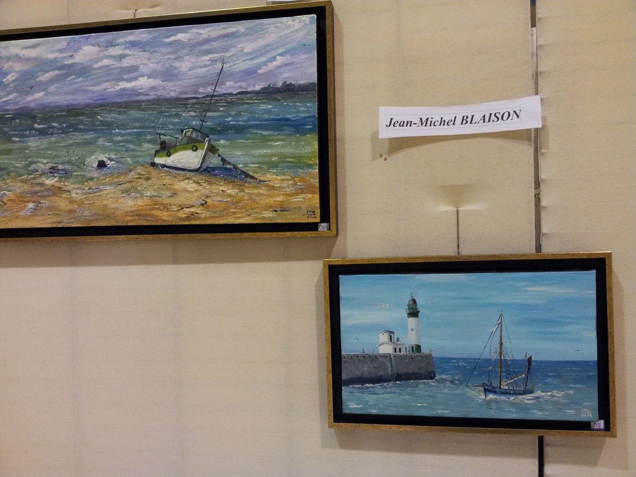 deux  tableaux de monsieur Blaison