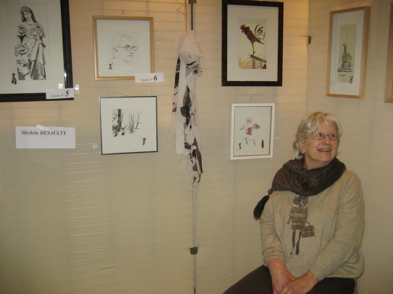 Madame Desaulty dans sa niche