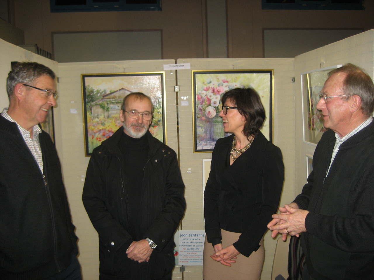 Messieurs Prévot, Senterre, Fouquet J. avec Madame Lalonde