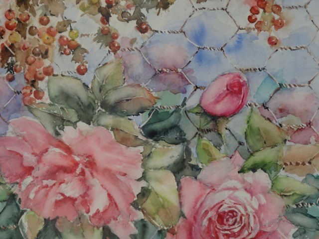 Une aquarelle sur toile de monsieur Jean Senterre