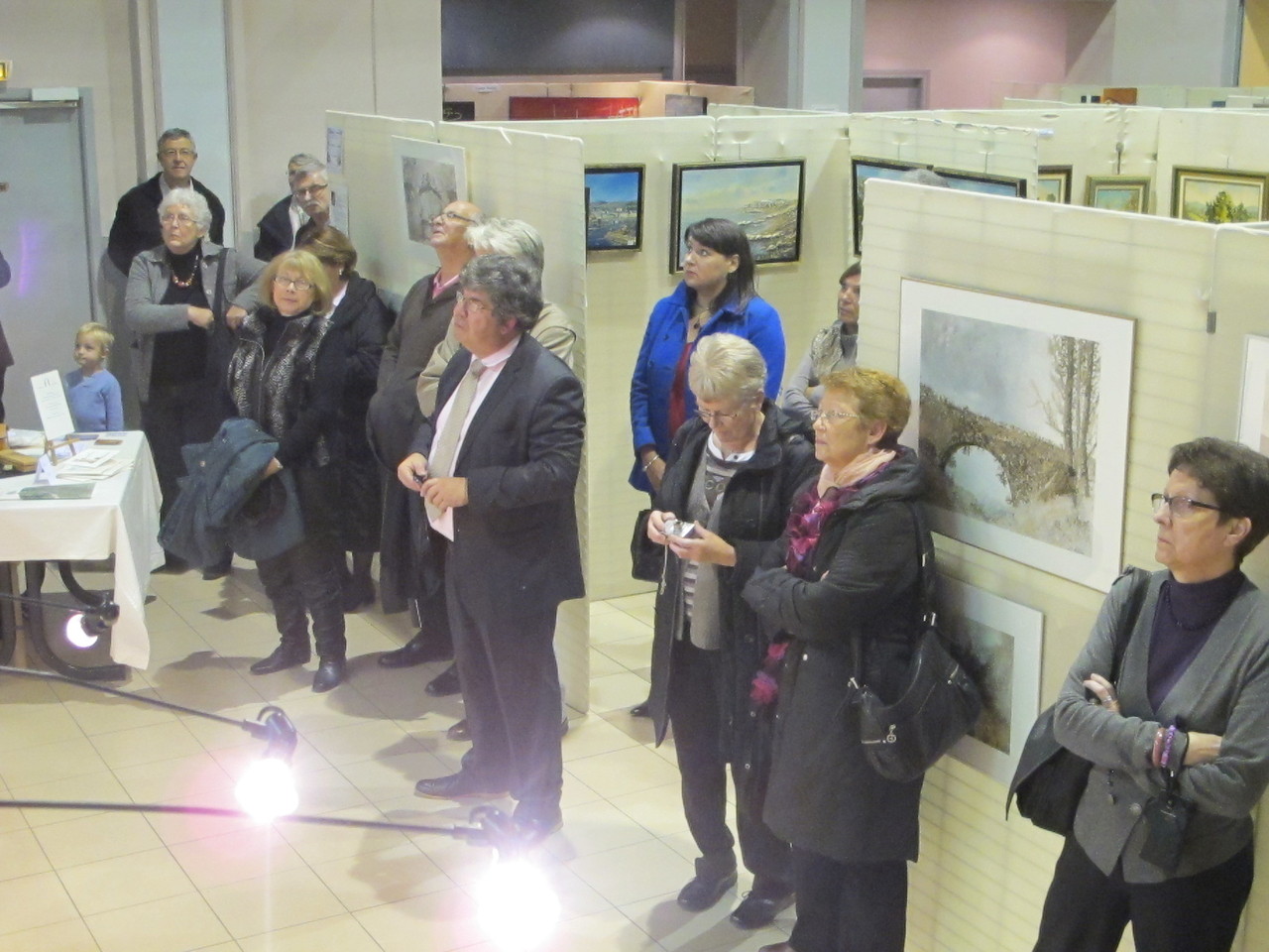 Lors du vernissage