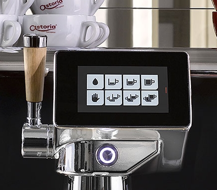 Astoria Storm / Gastro Espresso Siebträgermaschine mit Dual- Multiboilersystem / 5 Zoll Display