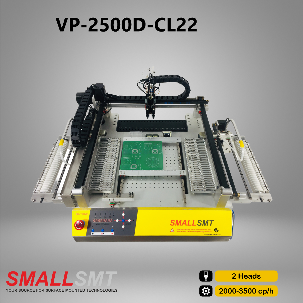 Vision Placer VP-2500D-CL22 double head CL and Push feeder Vision Placer VP-2500D-CL22 double head CL and Push feeder