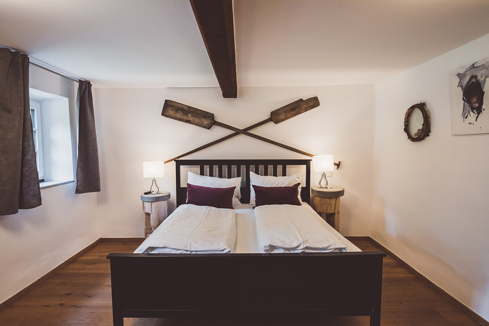 Doppelbett Apartment mit Infrarotsauna