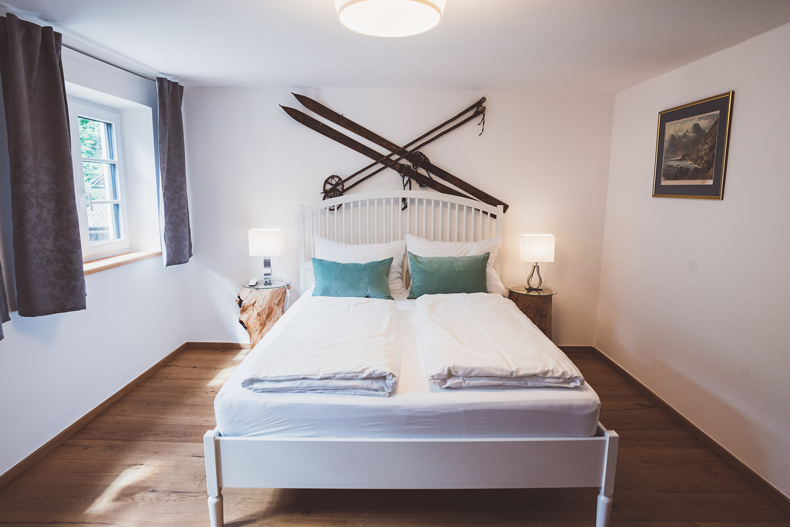 Doppelbett Apartment mit Bergblick 